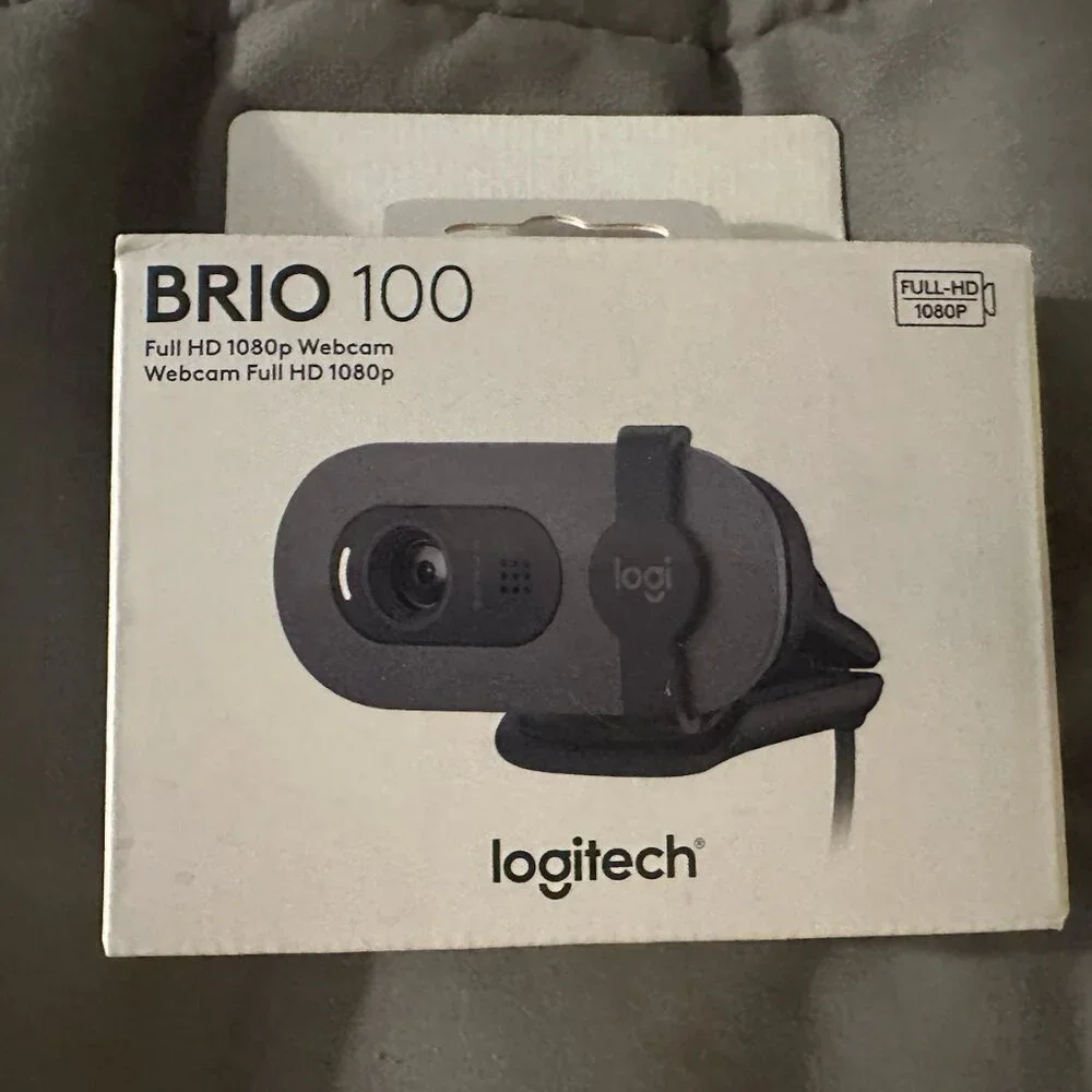 Logitech 960001580 Brio 100 1080p Full HD Webcam (Brand New MSRP $40)